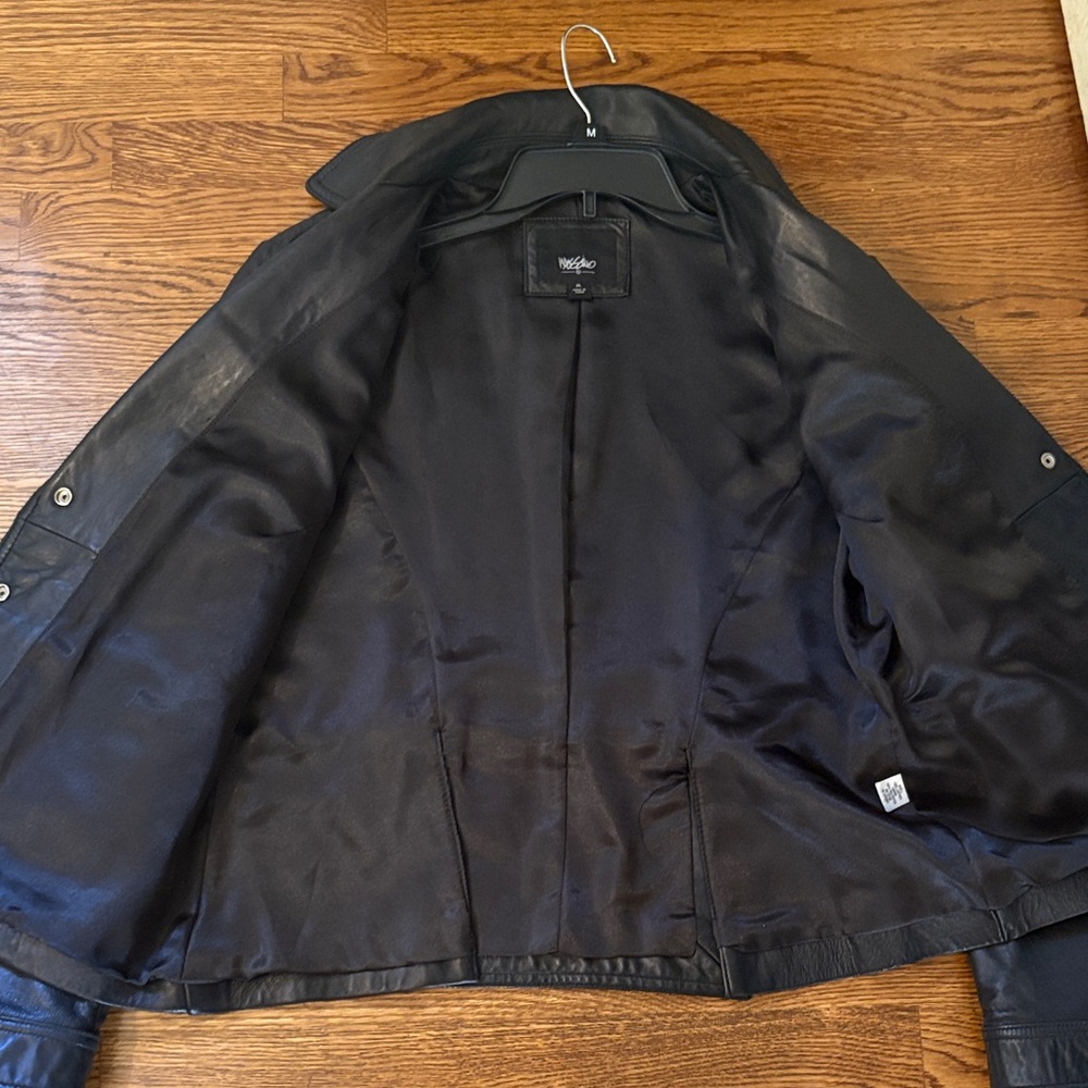 Mossimo Leather Black Jacket - image 4